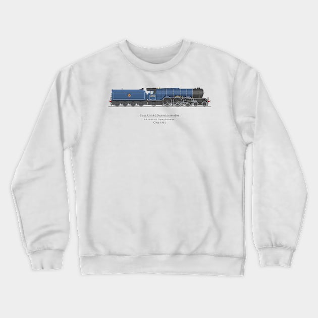 Flying Scotsman Circa 1950 Crewneck Sweatshirt by SteveHClark